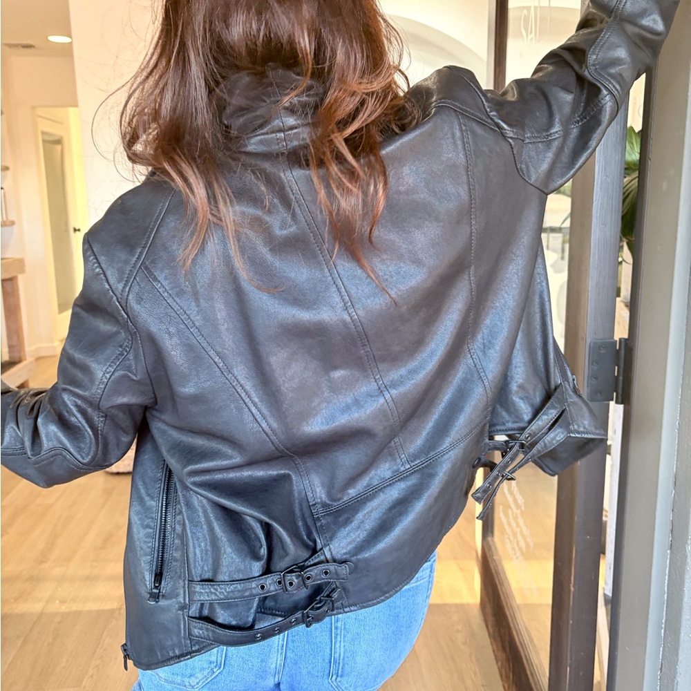 Women's Black Leather Jacket